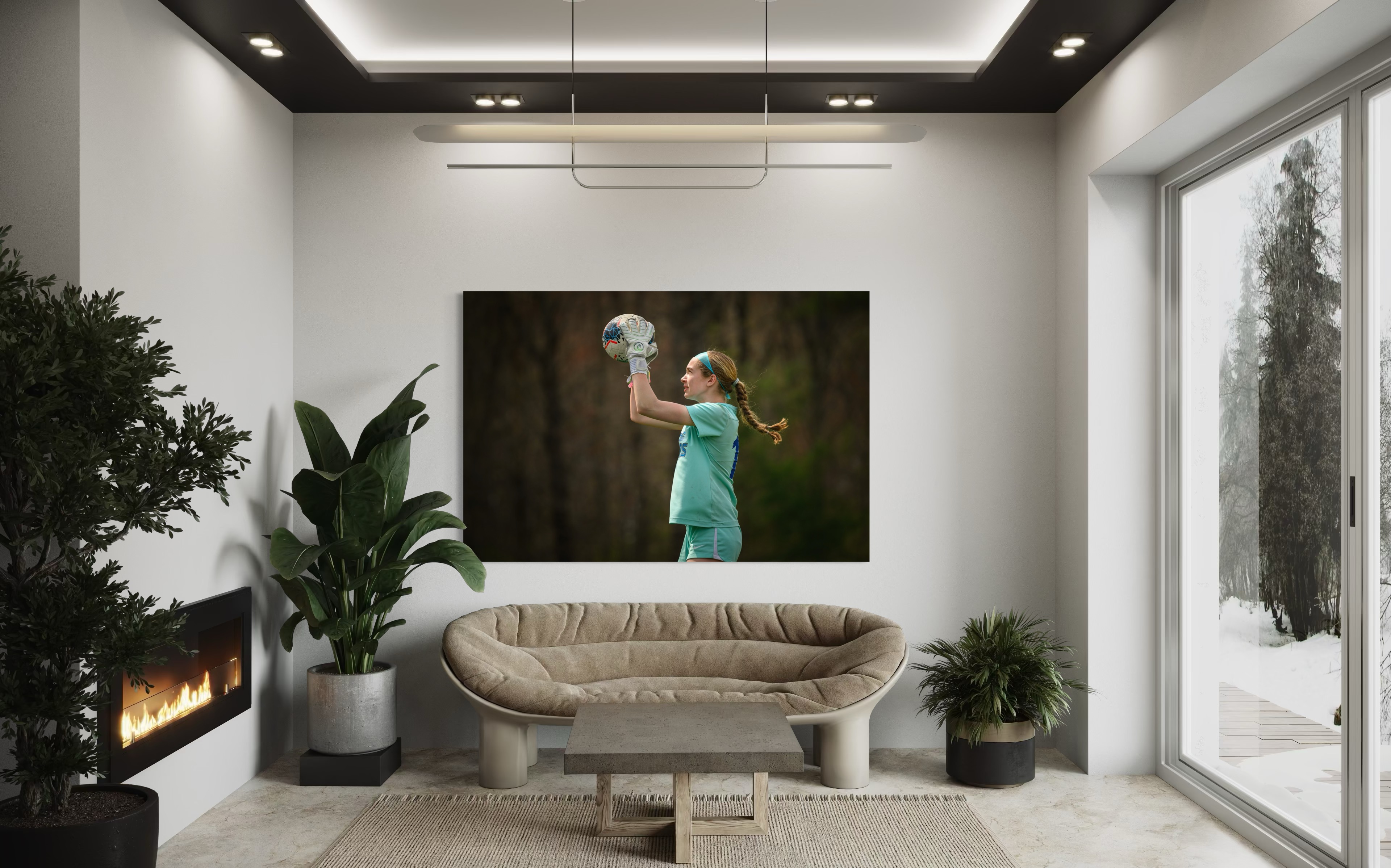 Wall art in a home